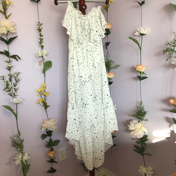 Pink Lily Boutique White Star Printed Jumpsuit - Picture 3 of 7